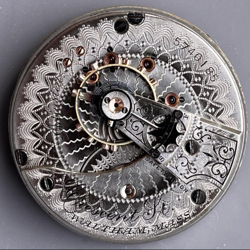 Waltham Pocket Watch: Serial Number 5726154 (Grade Crescent St.)