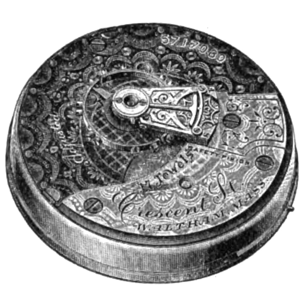 Waltham Pocket Watch: Serial Number 5726154 (Grade Crescent St.)