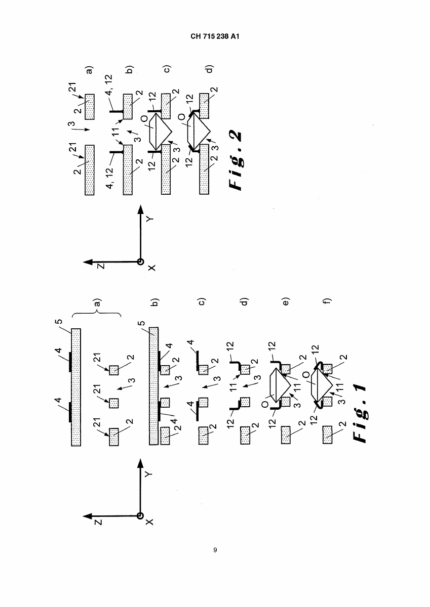 Patent Method for forming a setting chaton on a non-ductile substrate ...